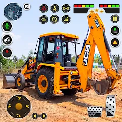 Взломанная JCB Excavator Construction 3D  [МОД Много денег] - полная версия apk на Андроид