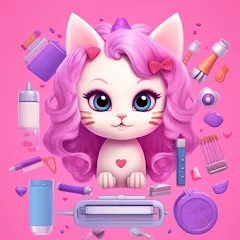 Взломанная Idle Cat Makeover: Hair Salon  [МОД Бесконечные деньги] - полная версия apk на Андроид