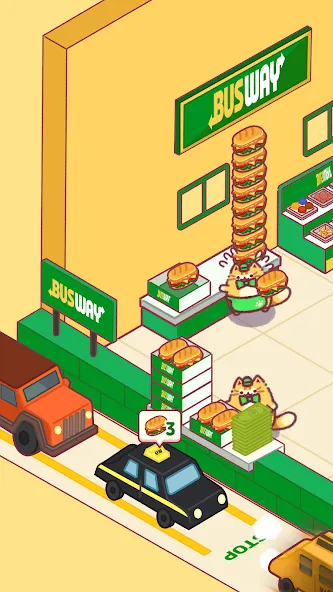 Cat Snack Bar: Cute Food Games (Кэт Снэк Бар)  [МОД Меню] Screenshot 1