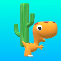 Скачать взломанную Dinosaur Run (Динозавр Ран)  [МОД Меню] - последняя версия apk на Андроид
