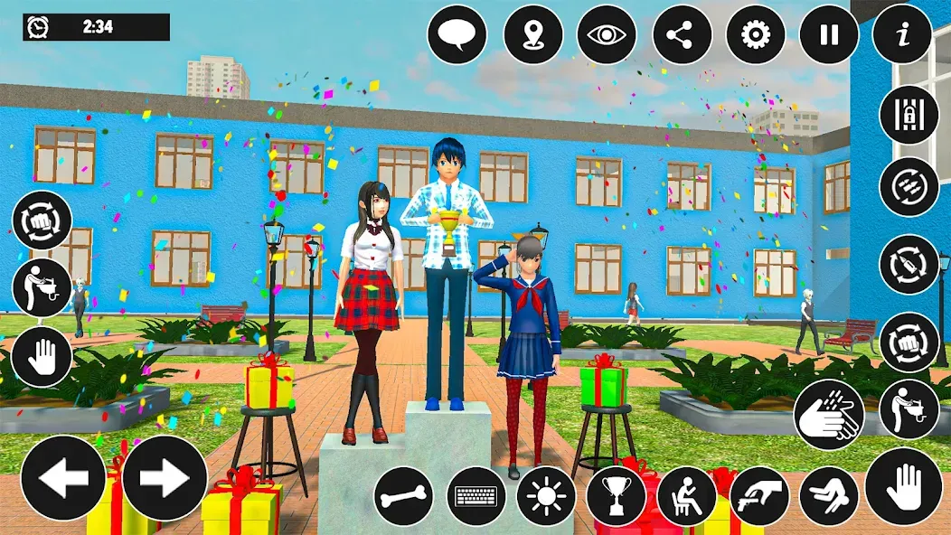 High School Boy Virtual Life  [МОД Бесконечные деньги] Screenshot 1