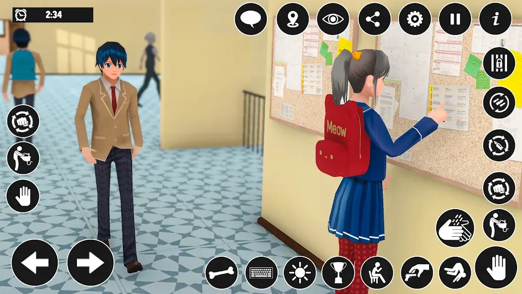 High School Boy Virtual Life  [МОД Бесконечные деньги] Screenshot 3