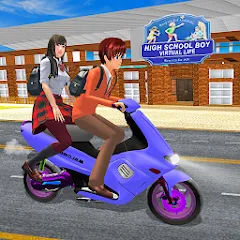 Скачать взлом High School Boy Virtual Life  [МОД Бесконечные деньги] - стабильная версия apk на Андроид