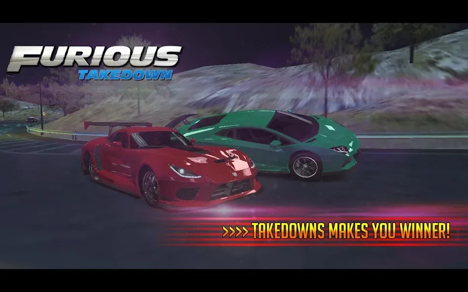 Furious: Takedown Racing (Фьюриъс)  [МОД Много монет] Screenshot 4