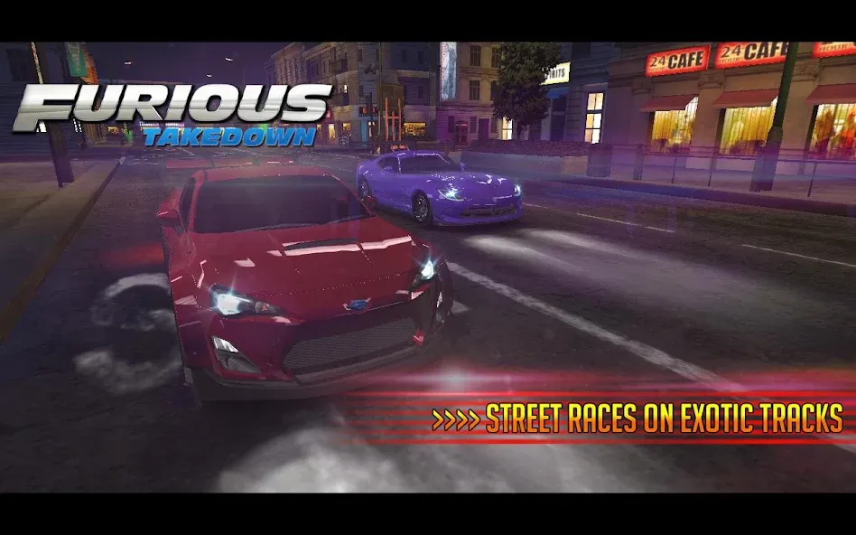 Furious: Takedown Racing (Фьюриъс)  [МОД Много монет] Screenshot 5