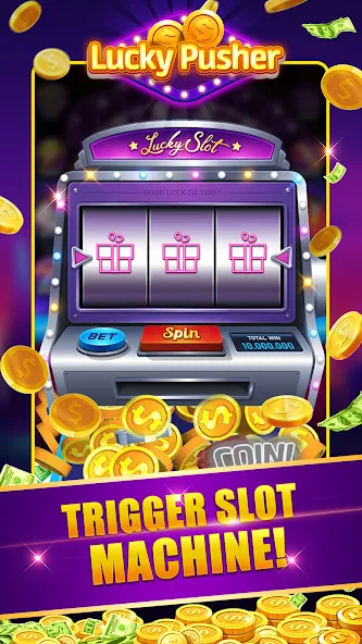 Lucky Cash Pusher Coin Games (Лаки Кэш Пушер Коин Геймс)  [МОД Menu] Screenshot 2