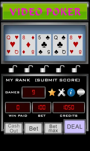 Video Poker (Видео Покер)  [МОД Все открыто] Screenshot 3