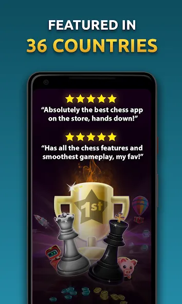 Chess Stars Multiplayer Online (Чесс Старс)  [МОД Много денег] Screenshot 1