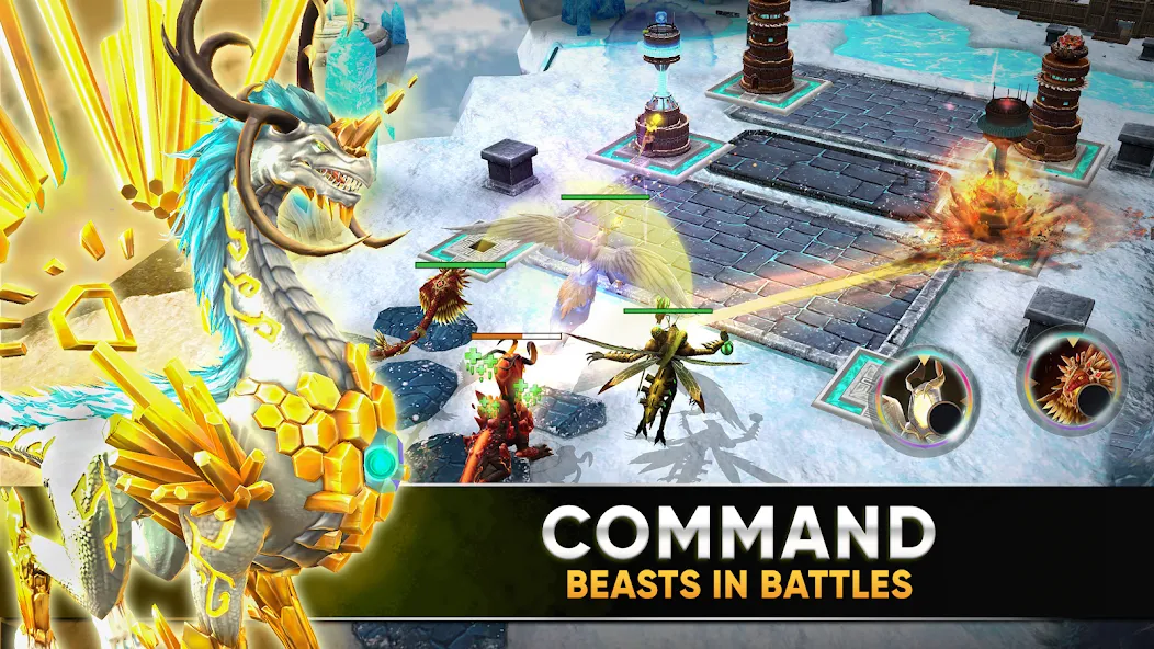 Clash of Beasts: Tower Defense (Клэш оф Бистс)  [МОД Много монет] Screenshot 2