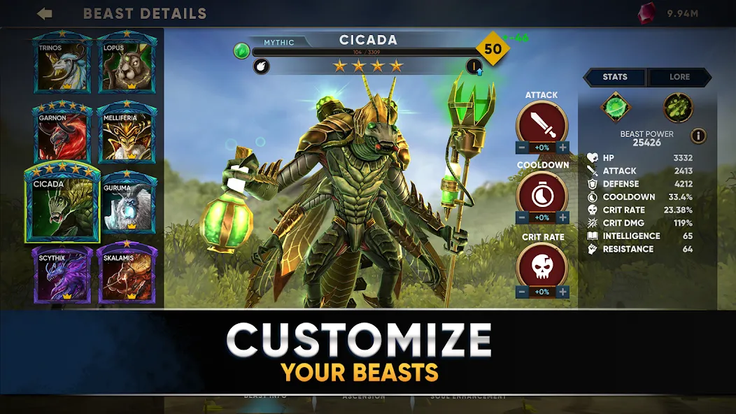 Clash of Beasts: Tower Defense (Клэш оф Бистс)  [МОД Много монет] Screenshot 4