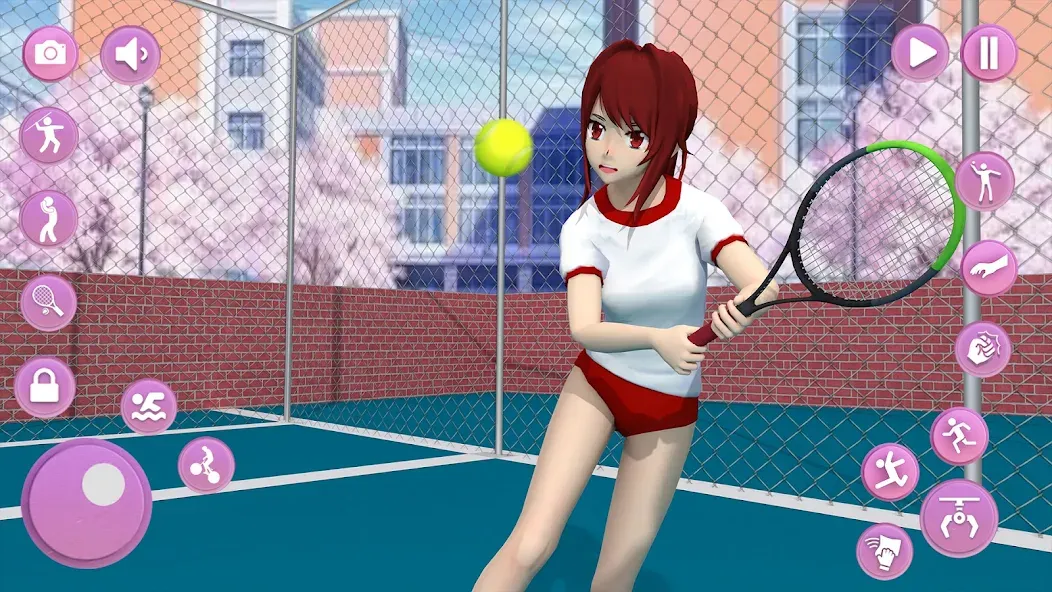 Anime School Girl Simulator 3D  [МОД Unlocked] Screenshot 2