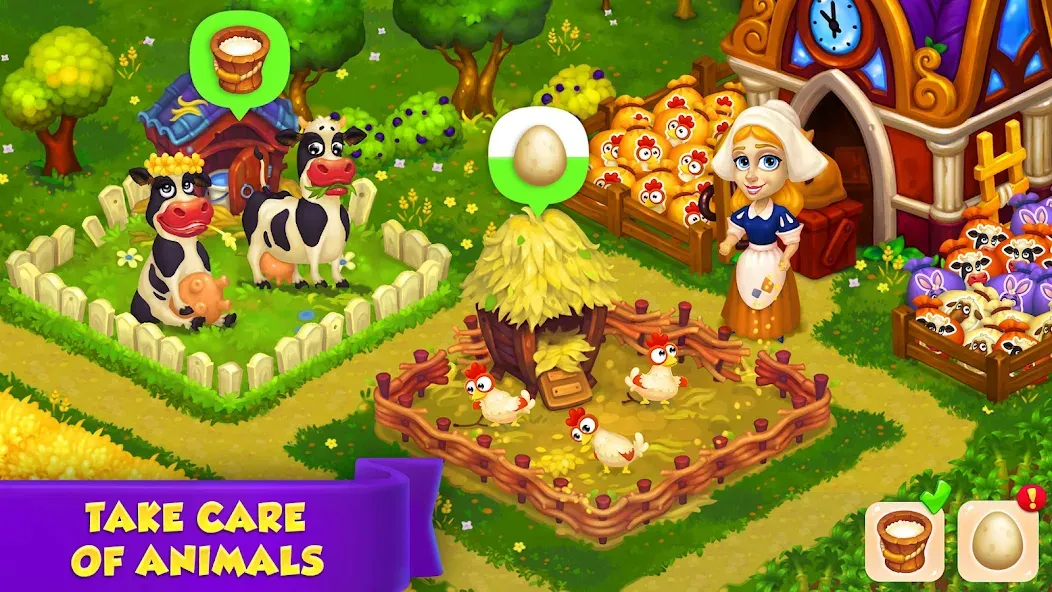 Royal Farm (Ройал Фарм)  [МОД Бесконечные монеты] Screenshot 2