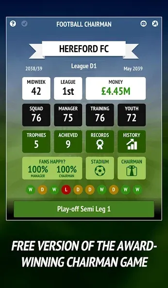 Football Chairman (Soccer) (Футбольный председатель)  [МОД Mega Pack] Screenshot 1