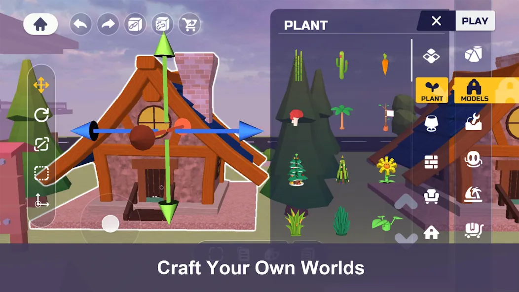 Uni - Craft your world (Юни)  [МОД Бесконечные монеты] Screenshot 1