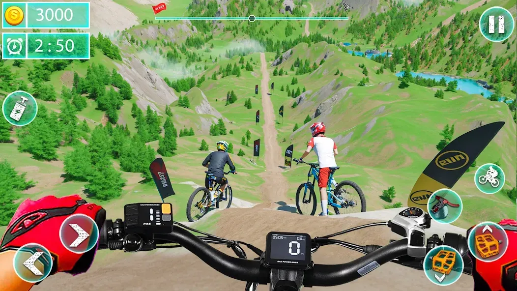 MTB Downhill: BMX Racer  [МОД Unlocked] Screenshot 3