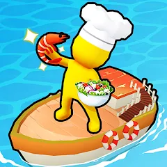 Взломанная Sea Restaurant - Travel Tycoon (Си Ресторан)  [МОД Unlimited Money] - стабильная версия apk на Андроид