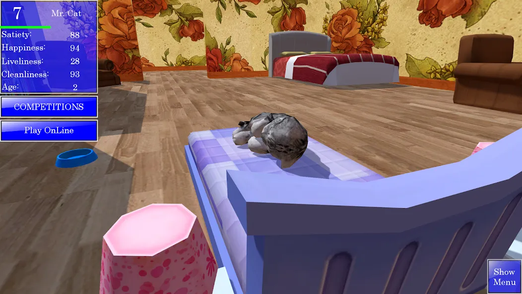 Cute Pocket Cat 3D (Сьют Покет Кэт 3Д)  [МОД Все открыто] Screenshot 3