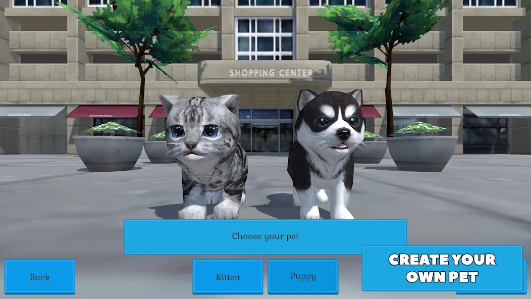 Cute Pocket Cat And Puppy 3D (Кьют Покет Кэт Энд Паппи 3Д)  [МОД Все открыто] Screenshot 1