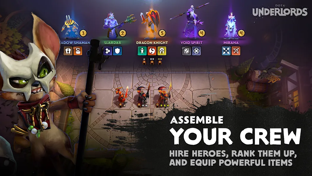 Dota Underlords (Дота Андерлордс)  [МОД Unlimited Money] Screenshot 2