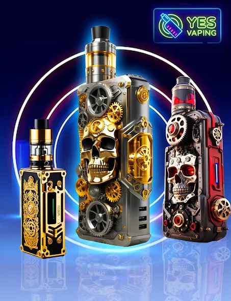 Virtual Vape Smoke Simulation (Виртуальное имитирование дыма от вэйпа)  [МОД Menu] Screenshot 1