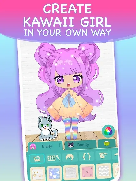 Chibi Dress Up Games for Girls  [МОД Много денег] Screenshot 2