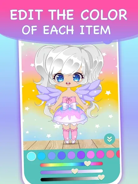 Chibi Dress Up Games for Girls  [МОД Много денег] Screenshot 4