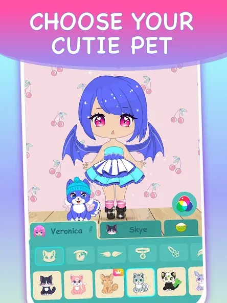 Chibi Dress Up Games for Girls  [МОД Много денег] Screenshot 5