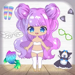 Взломанная Chibi Dress Up Games for Girls  [МОД Много денег] - полная версия apk на Андроид