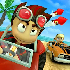 Скачать взлом Beach Buggy Racing (Бич Багги Рейсинг)  [МОД Mega Pack] - полная версия apk на Андроид