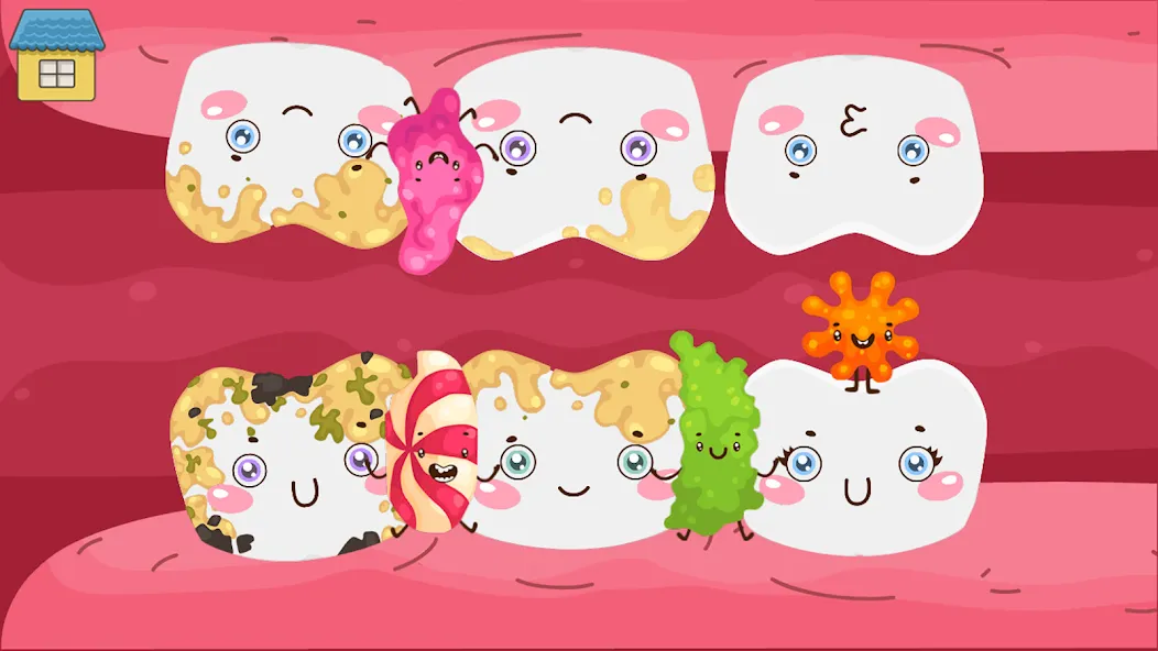 Funny Teeth kids dentist care!  [МОД Много монет] Screenshot 5