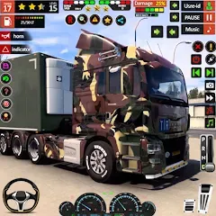 Взломанная Army Truck Transport Game 2023  [МОД Бесконечные деньги] - последняя версия apk на Андроид