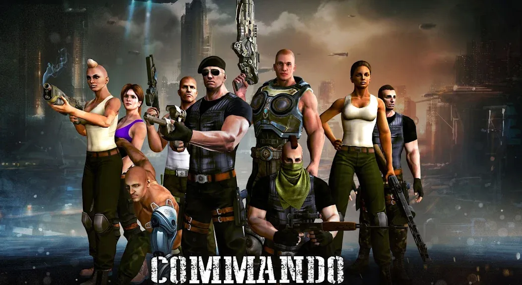 V Commando shooting  [МОД Бесконечные монеты] Screenshot 4