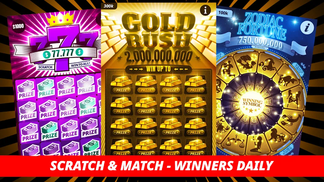 Lottery Scratchers - Winners  [МОД Все открыто] Screenshot 1