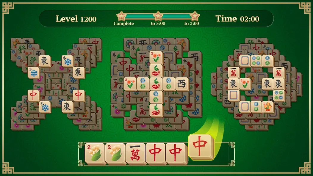 Mahjong Solitaire: 3 Tiles (Маджонг Классик)  [МОД Бесконечные монеты] Screenshot 1