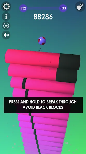 Ball: Blast colorful bricks 3d  [МОД Mega Pack] Screenshot 1