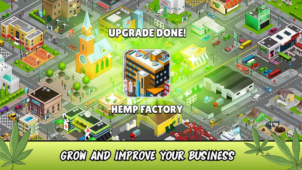 Weed City - Hemp Farm Tycoon (Уид Сити)  [МОД Бесконечные монеты] Screenshot 4