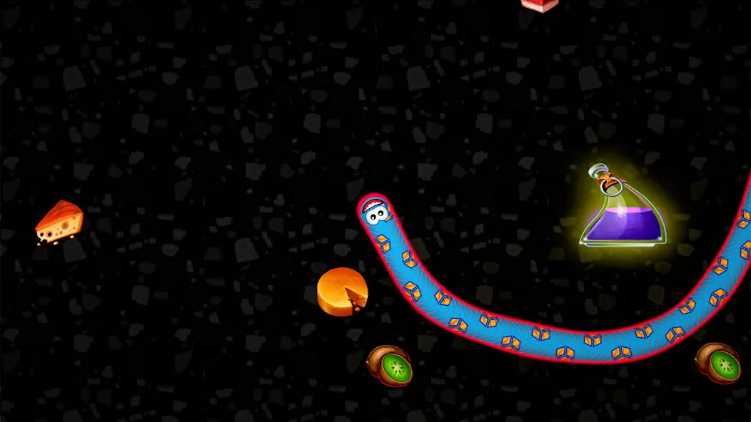 Worms Zone .io - Hungry Snake  [МОД Много денег] Screenshot 4