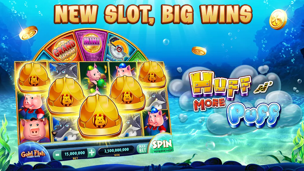 Gold Fish Casino Slot Games (Голдфиш)  [МОД Бесконечные монеты] Screenshot 1