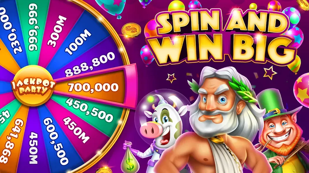 Jackpot Party Casino Slots (Джекпот Пати)  [МОД Mega Pack] Screenshot 1