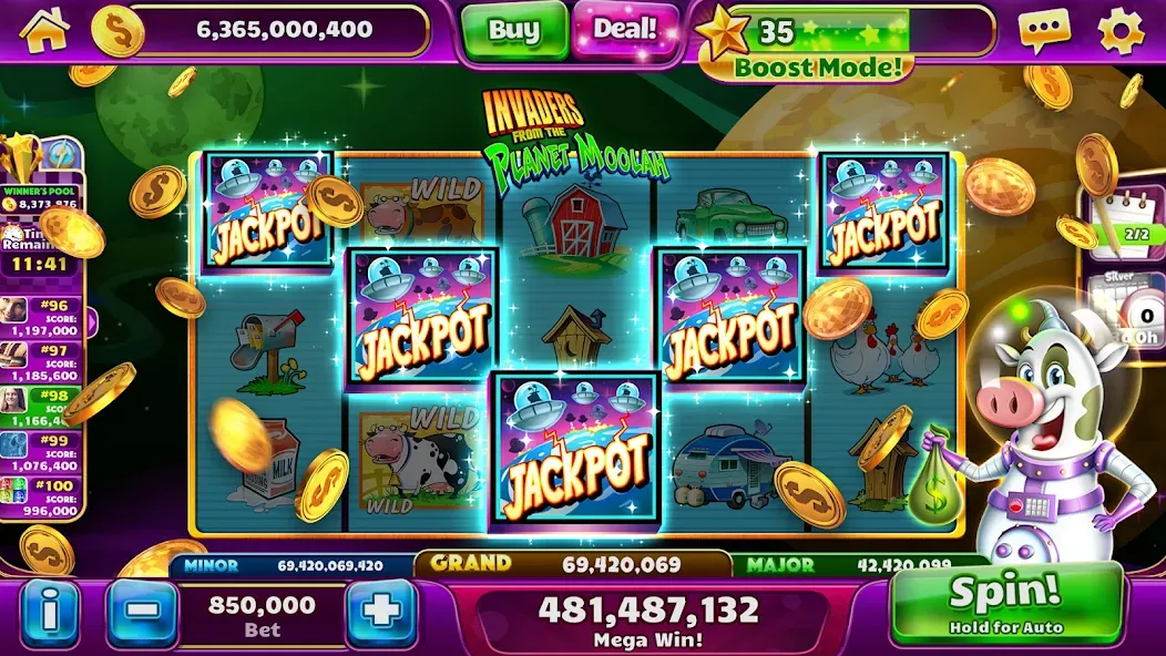 Jackpot Party Casino Slots (Джекпот Пати)  [МОД Mega Pack] Screenshot 3