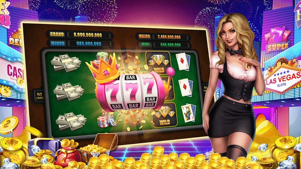 Winning Jackpot Slots Casino  [МОД Бесконечные деньги] Screenshot 3