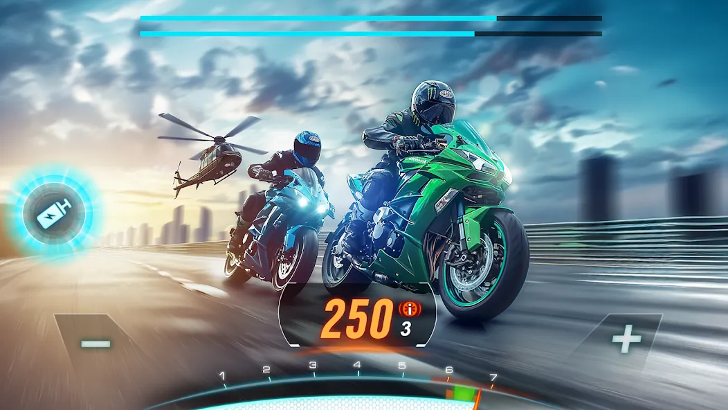 Motor Bike: Xtreme Races  [МОД Unlimited Money] Screenshot 1