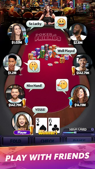 Mega Hit Poker: Texas Holdem (Мега Хит Покер)  [МОД Много монет] Screenshot 4