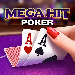 Взлом Mega Hit Poker: Texas Holdem (Мега Хит Покер)  [МОД Много монет] - полная версия apk на Андроид