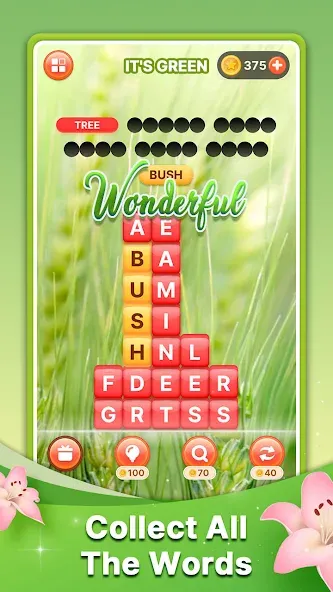 Word Search Block Puzzle Game  [МОД Mega Pack] Screenshot 2