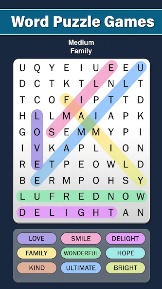 Word Search: Word Find (Ворд Срч)  [МОД Mega Pack] Screenshot 2