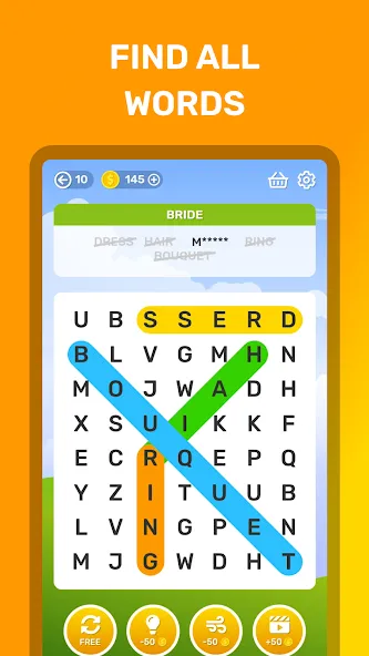 Word Search Puzzle Game  [МОД Mega Pack] Screenshot 2