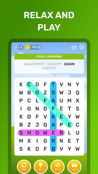 Word Search Puzzle Game  [МОД Mega Pack] Screenshot 5