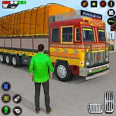 Скачать взломанную Indian Truck Drive Truck Games (Индийский грузовой симулятор)  [МОД Бесконечные деньги] - последняя версия apk на Андроид