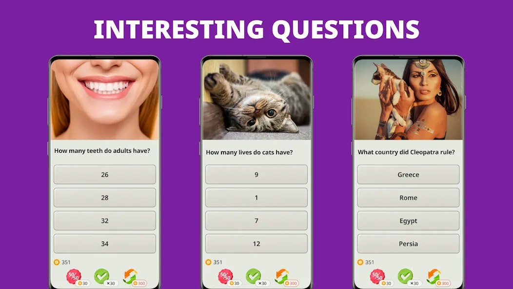 QuizzLand. Quiz & Trivia game (КвиззЛэнд)  [МОД Бесконечные деньги] Screenshot 1